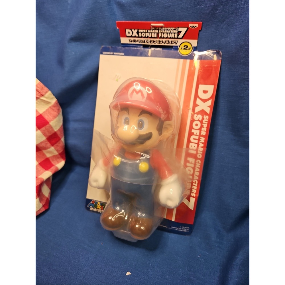 Nintendo SUPER MARIO CHARACTERS DX SOFUBI 7 Japan Banpresto 9" Vintage Y2K